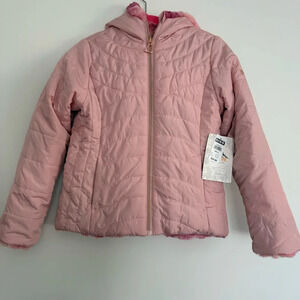 Pacific Trail girls Quilted reversible jacket in pink New With Tags size:S (7/8)